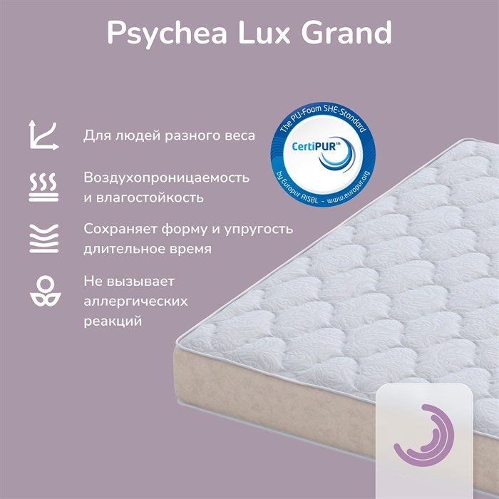 Анатомический матрас Psychea, мягкая/жесткая